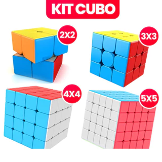 2x2/3x3x3/4x4/5x5/Pirâmide Kit De Cubo Mágico Moyu Profissional