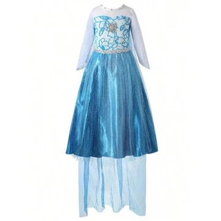 Roupas Vestido de princesa estilo europeu e americano, cosplay, festa, lantejoulas, meninas evento da escola 6059