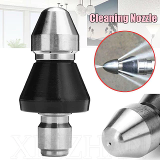 Máquina De Limpeza De Tubos De Drenagem De Alta Pressão-Bocal Esgoto Universal-Limpador Multiuso Pulverização De Conexão Rápida De Aço Inoxidável