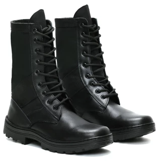Coturno Bota Militar Couro Vigilante Extra Leve Frete Gratis