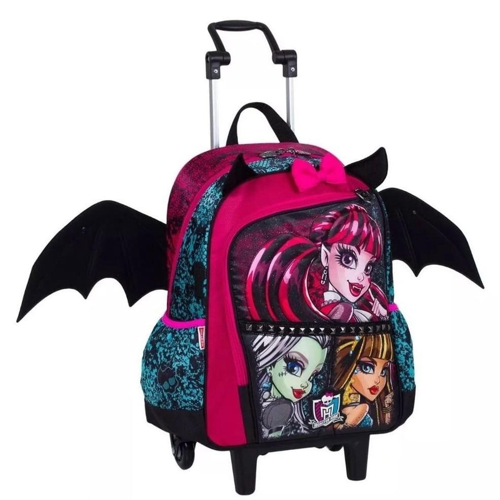 Mochila de Rodinha Monster High com Asas - Original Sestini | Shopee Brasil