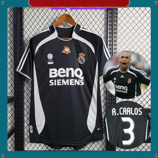 Camisa de time R- Madrid Retro 2006-2007 Terceiro Raúl Ronaldo Camisa de futebol 【Frete grátis】