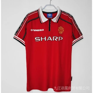 Manchester United 1998-1999 Retro Camisa Da Equipe Masculina De Futebol Uniforme G5PI