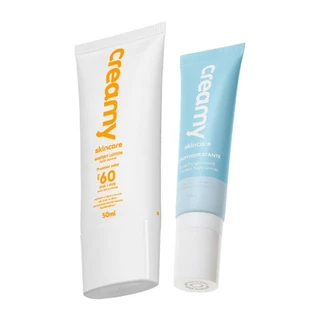 Duo Creamy Drops Serum, Protetor Solar Watery Lotion 50ml