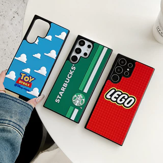Tijolo De Silicone 3D Lego Para Samsung S24 S23 Ultra S24Ultra S24Plus S23Plus Capa Protetora À Prova De Choque