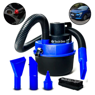 Aspirador de Pó e Liquido Portátil Turbo Automotivo Tech One 90w 12v