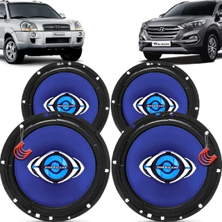 Kit Alto Falantes Dianteiros e Traseiros Hyundai Tucson 2005 até 2022 - Hurricane Class 520w em Oferta na Shopee