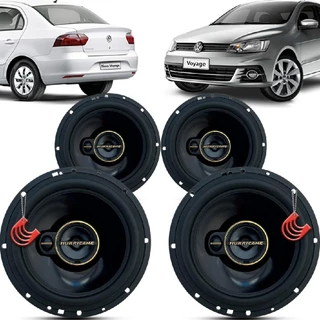 Kit Alto Falantes Dianteiros e Traseiros Volkswagen Voyage G7 2017 até 2018 - Hurricane Aurum 480w em Oferta na Shopee