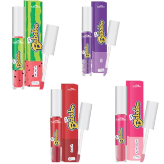 Gloss Babaloo Ice Hot Flowers Brilho Labial Com Com Sabor e Cheiro Delicioso de Bubaloo Beijável