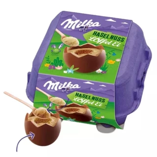 Ovo Milka Sabor Chocolate ao Leite/Avelã 136g - Loffel Ei Haselnuss Egg