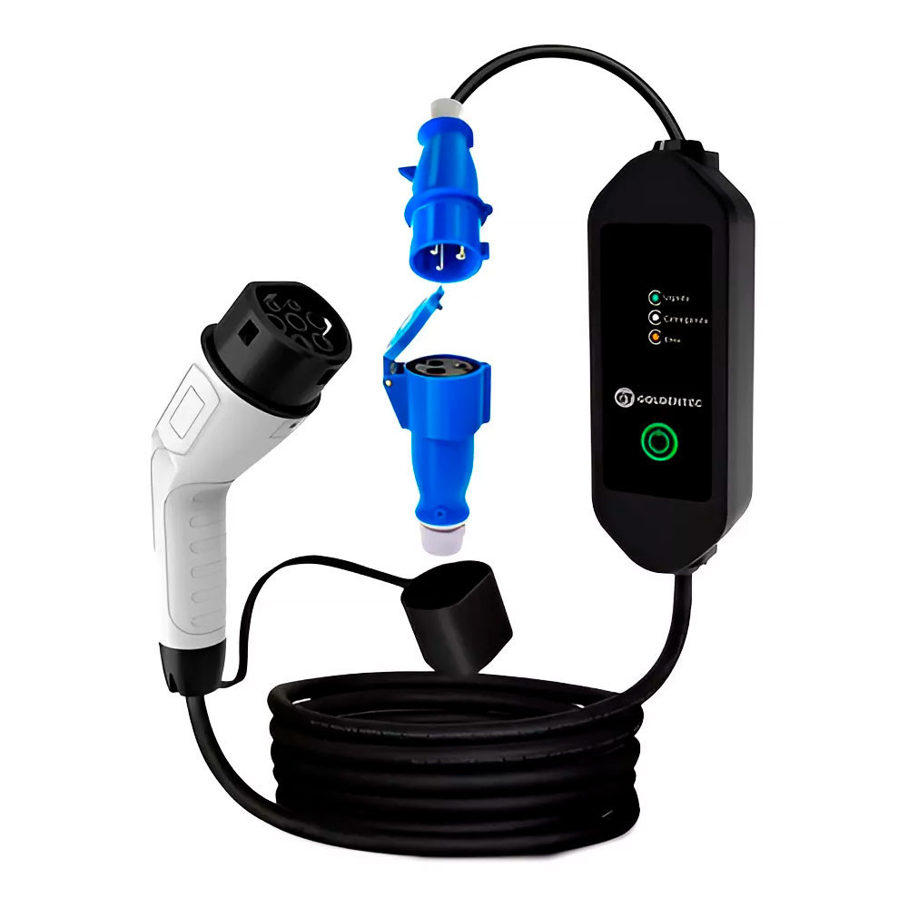 Carregador Portátil Para Carro Elétrico 7,4kw 220v Goldentec | Shopee ...