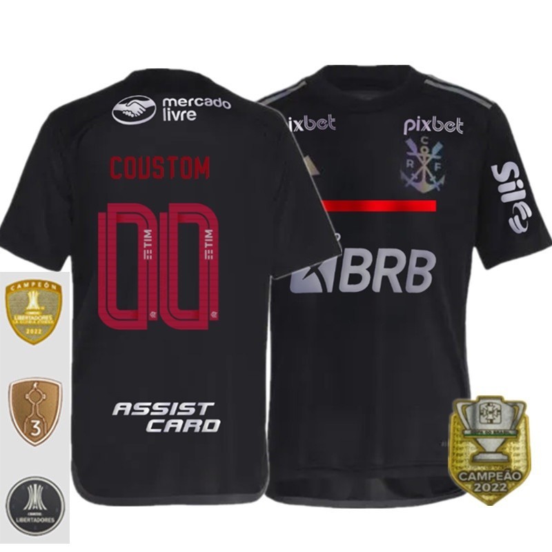 2023-2024 FLMG Third Camisola De Futebol Preto FL