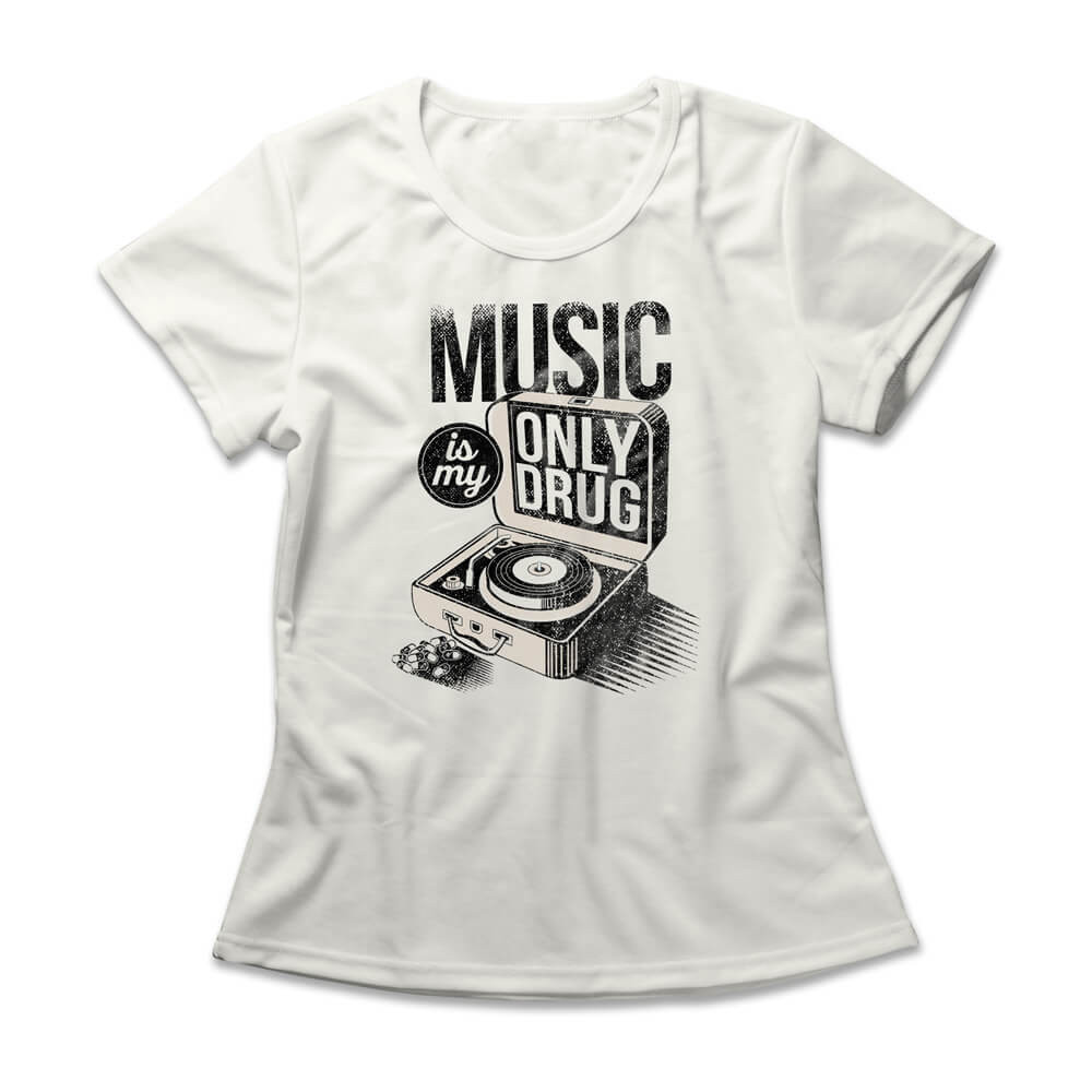 Camiseta Feminina Music Is My Only Drug | Shopee Brasil