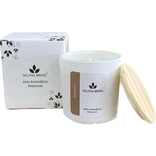 Vela Aromática Premium Jasmim 190g 40h Velitah Brasil