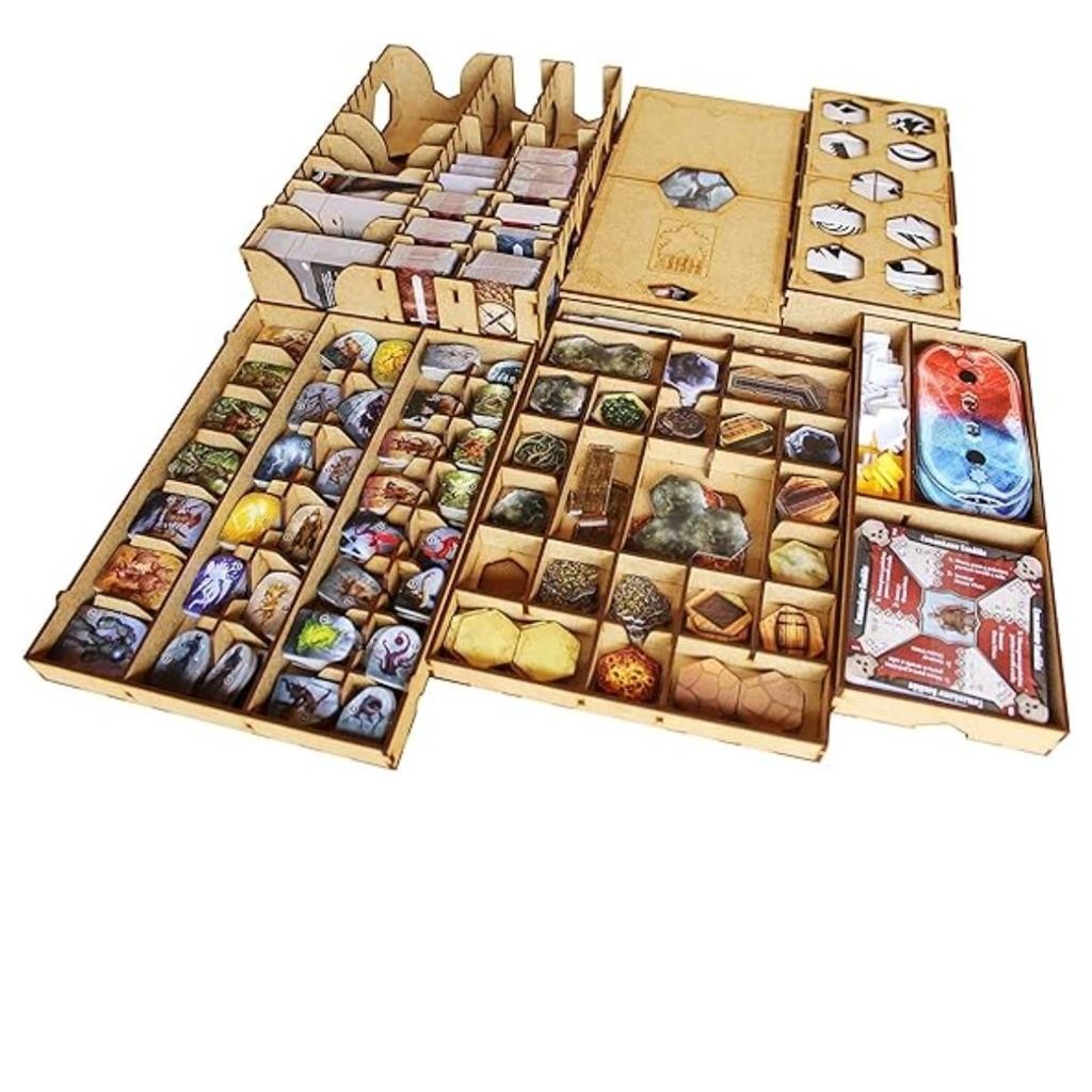 Organizador (INSERT MDF) para Gloomhaven (Versao Nacional) -