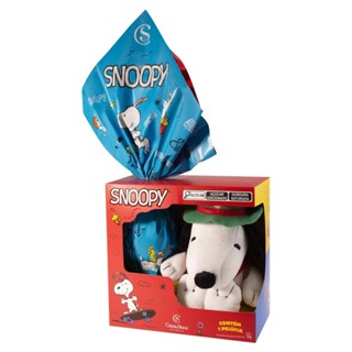 Ovo de Páscoa Pelúcia Snoopy Escoteiro 160g Cacau Show