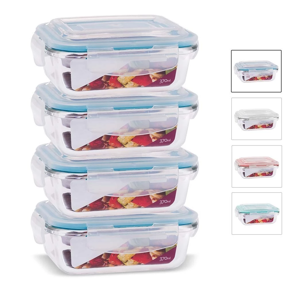 KIT 4 Potes de Vidro