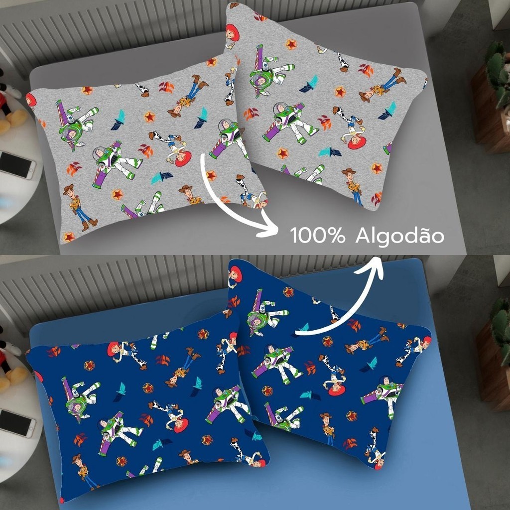 Jogo de Cama infantil CASAL TOY STORY Original Licenciado
