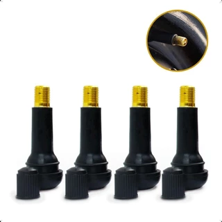 Conjunto 4 Bicos Válvula Para Pneu Sem Câmara Veículo Passeio TR414 em Oferta na Shopee
