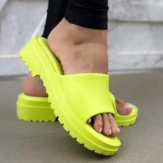 Tamanco Ortopédico Flat Tratorado Chinelo Nuvem Feminino 100% Eva Confortável Tendência
