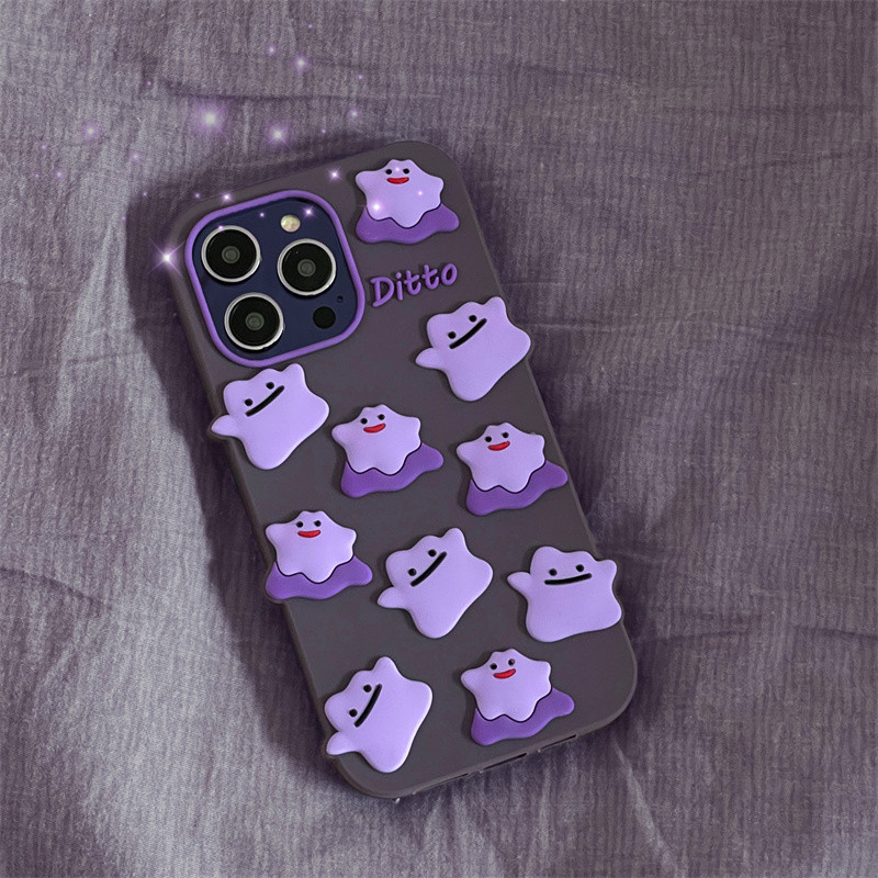 Capa De Silicone Para iPhone15plus 14 13 12 Pro Max 11 XSMAX XR XS Traseira De Borracha Macia Desenhos Animados