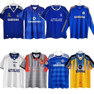 Chelsea Retro Camisetas De Futebol De Jersey De Manga Curta