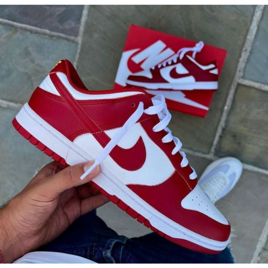 Tenis Nike Dunk Low SB Vermelho/Branco Nova Cor 2023 Feminino Masculino Sucesso de Vendas Qualidade Premium Super promoção