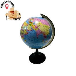Globo Terrestre Mapa Mundi Giratório Escolar 23 Cm De Mesa