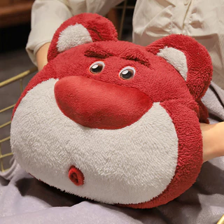 30cm Lotso Furry Face Plush Pillows Lots-o'-Huggin 'Bear Stuffed Toys Dolls Warm hand pillow