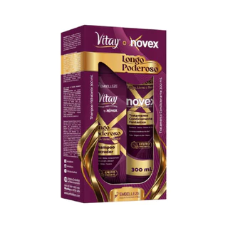 Kit Shampoo Condicionador Longo Poderoso Novex 300Ml