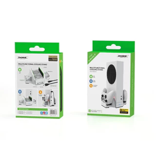 Suporte Cooler Para X-BOX Series S Com carregamento para controlador Wireless + Baterias