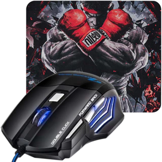 Combo Gamer Mouse + Mouse Pad Led 7 Cores Tecido Speed em Oferta na Shopee