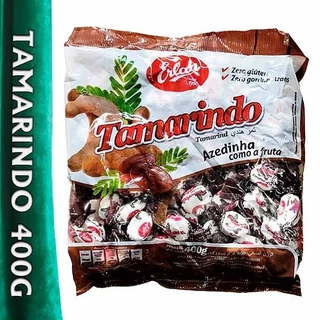 Bala dura de Tamarindo, Azedinho doce 400g - 100 balas