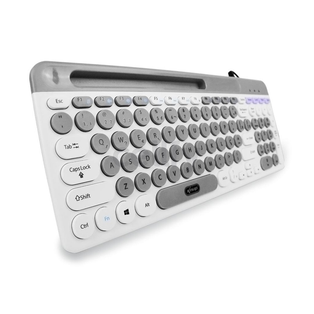 Teclado Multimidia Silencioso Teclas Redondas Antiderrapante