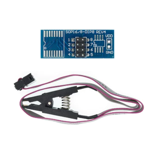 Pinça Jacaré Adaptador Programador e Gravador de Bios Eprom