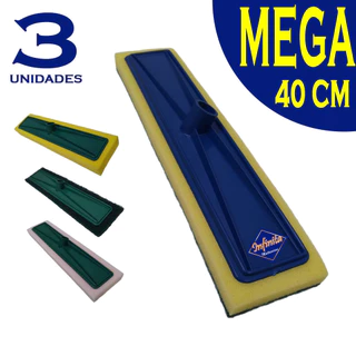 Kit 3 Lava piso MEGA mop esfregão limpeza banheiro vidro porcelanato