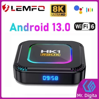 LEMFO-K8 TV inteligente Set Top Box Android 13 Rockchip RK3528 Suporta 8K BT 6 Vídeo Google Voice Home Media Player Dispositivo de TV