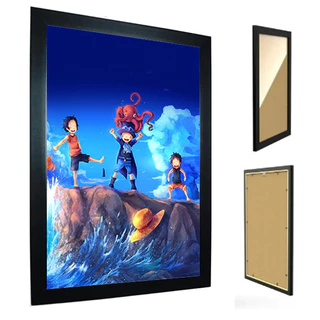 Quadro C/ Moldura - One Piece - Luffy, Ace e Sabo - M29