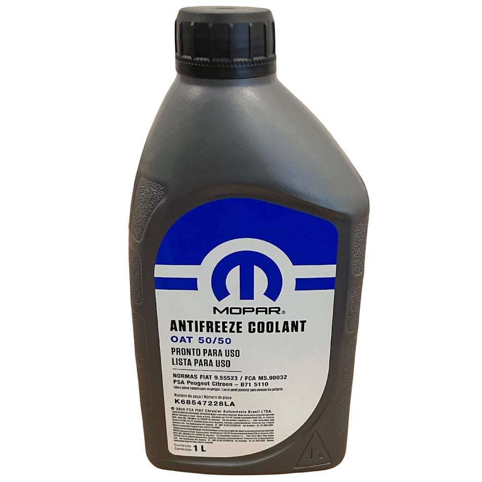 Aditivo Resfriador Radiador Arrefecimento Antifreeze Coolant Oat 50/50 1L Mopar Fiat Ref