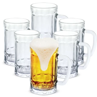 KIT Caneca de Chopp 390 ml Canecas Conjunto Copo de Cerveja para Beber