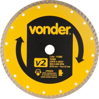 Disco diamantado turbo para concreto e marmore 230 mm - Vonder