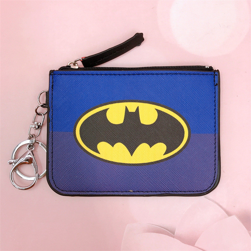 Cordino E Porta Carte Batman Con Custodia In Plastica E Poliestere, Nero, 11x7cm