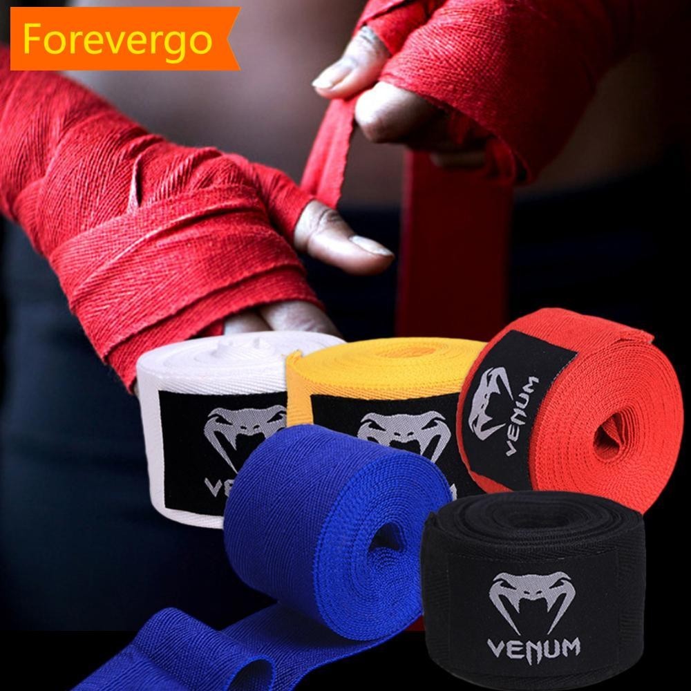 forevergo 1Pair 1.5M/3M/5M Bandagens De Boxe Sanda Muay Thai Treinamento Auto-Adesivo Micro Elástico Encadernação Esportiva De Mão T8X7