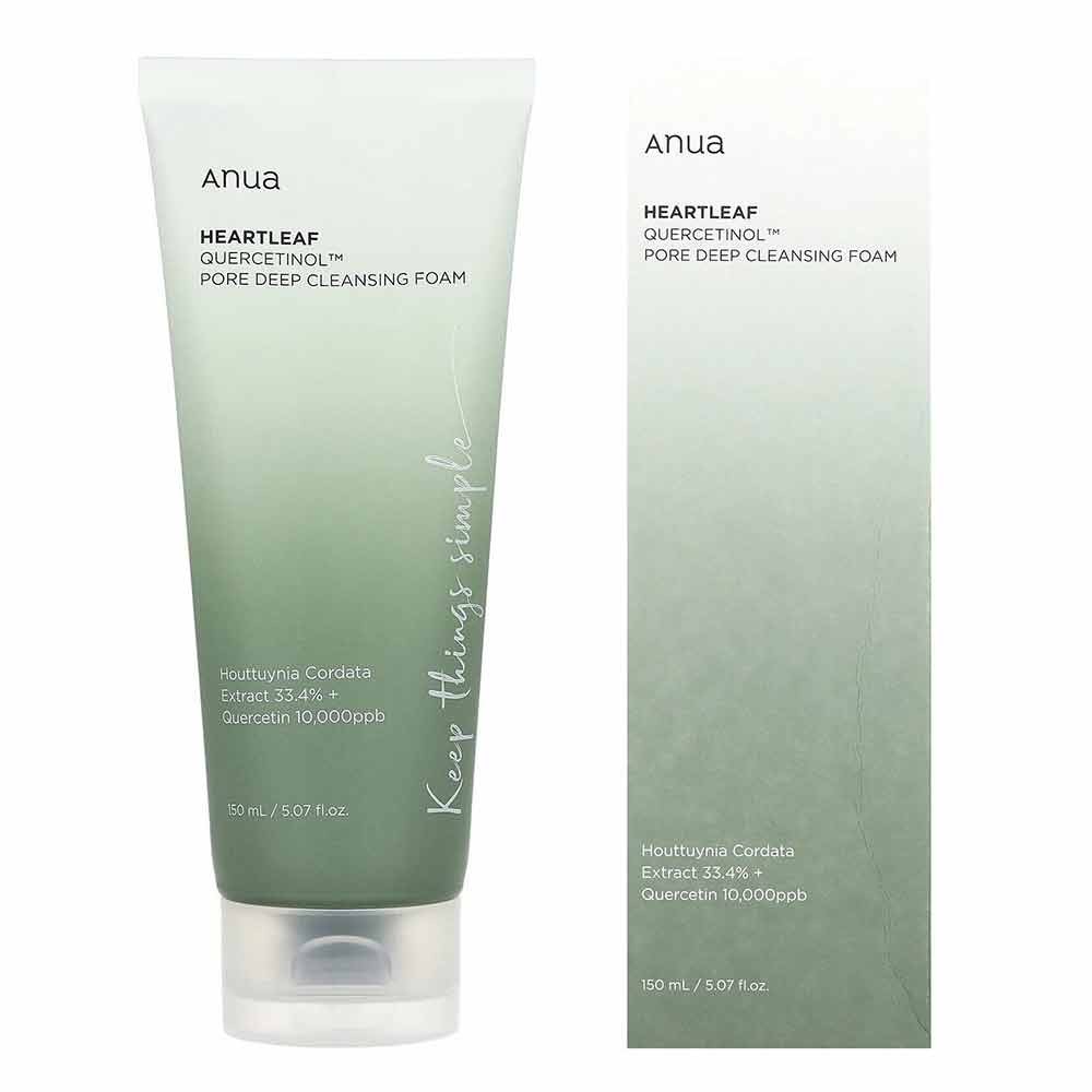 ANUA Heartleaf Quercetinol Pore Deep Cleansing Foam 150ml Shopee