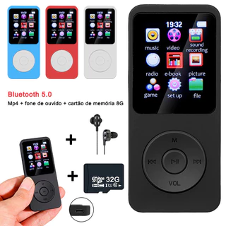 5.0 MP3 MP4 Player HIFI Colunas De Música Esporte MP4 Media FM Rádio Reprodutor De Ebook De Voz