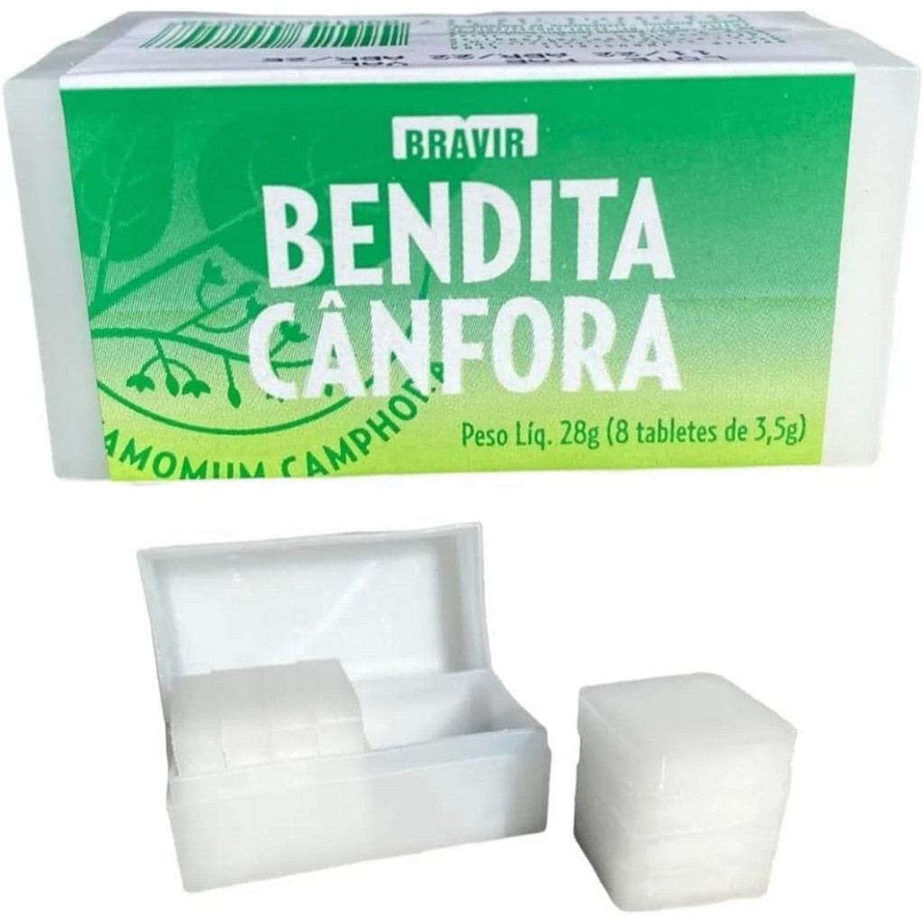 Bendita Cânfora Tabletes Aromatizante Cheiro Bom Tira Cheiro Ruim Do ...