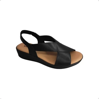 Sandalia Ortopedica Usaflex Couro Elastico anabela em X MM0703 em Oferta na Shopee