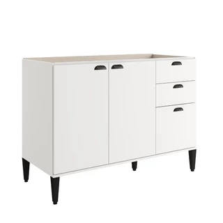 Balcão de Cozinha 1200mm s/ Tampo Lótus Carraro Branco