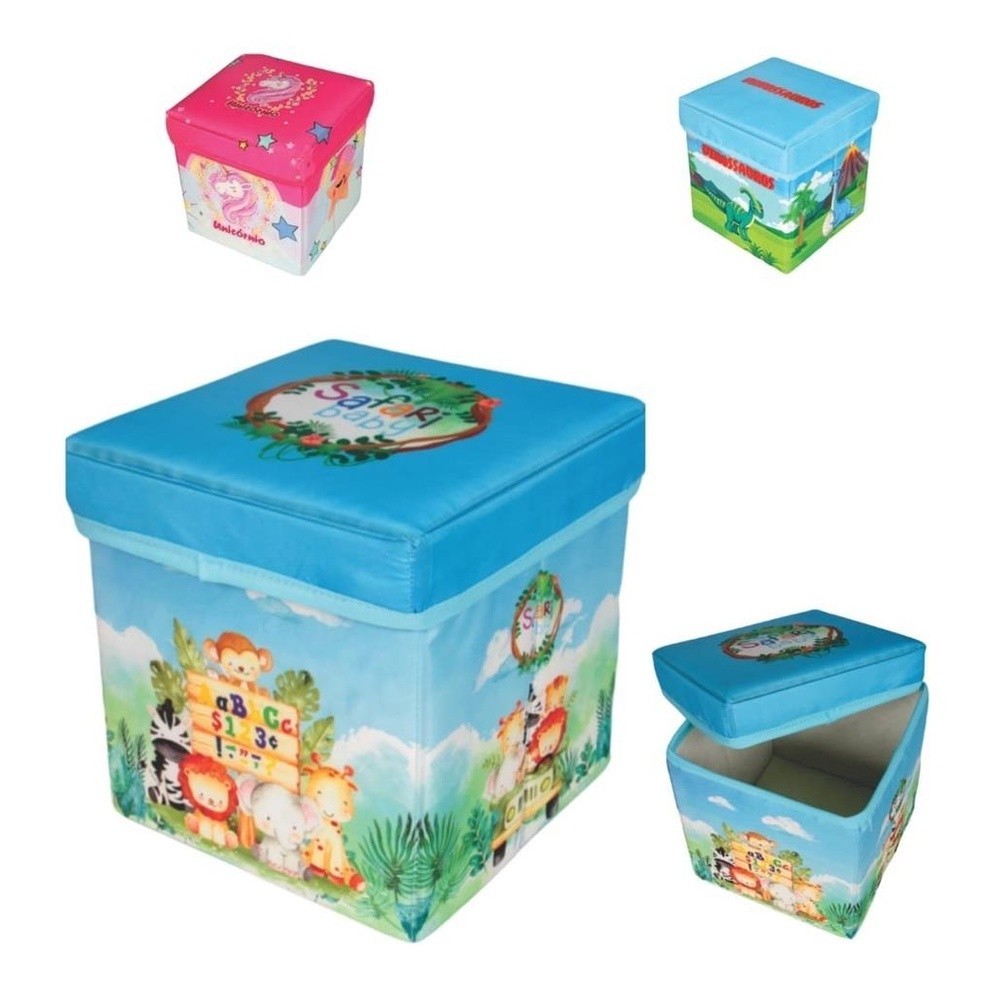 Porta Objeto Banquinho Puff Organizador Desmontavel