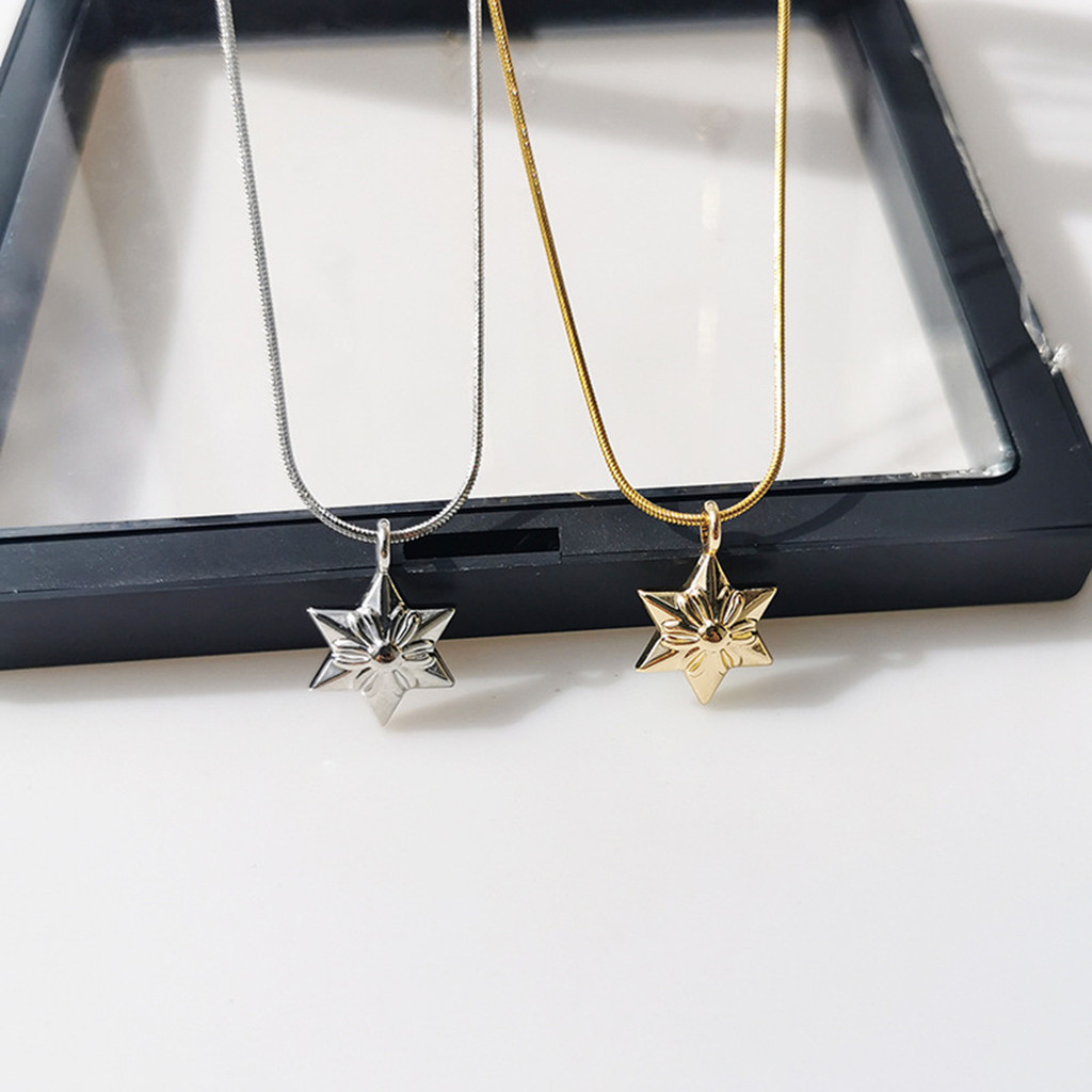 Colar De Flores Retro Alloy Star Para Mulheres